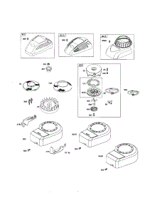 Rewind Starter / Blower Housing parts for Briggs & Stratton Lawn & Garden Engine 10H900 (0101-0641) from AppliancePartsPros.com