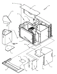 Miscellaneous Chassis Assy Parts parts for Amana Room Air Conditioner 10QZ22TA-P1180402R from AppliancePartsPros.com