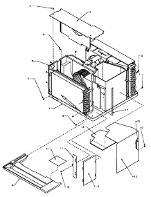 Miscellaneous Chassis Assy Parts parts for Amana Room Air Conditioner 10QZ22TB-P1200901R from AppliancePartsPros.com