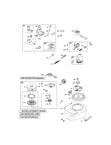 Rewind Starter / Carburetor parts for Briggs & Stratton Lawn & Garden Engine 10T702-3857-EA from AppliancePartsPros.com