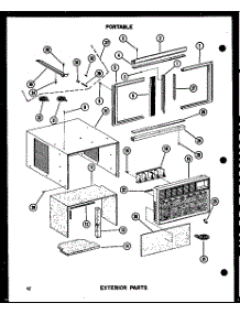 Exterior Parts (5-Spjm / P54360-40R) (5-Spjm / P54360-49R) (5P-2Jm / P54360-41R) (5P-2Jm / P54360-50R) (6P-2Jm / P54360-42R) (6P-2Ajm / P54360-43R) (6P-2Ajm / P54360-54R) (6P-5J / P54358-18R) (8P-2Jm / P54360-44R) (8P-2Jm / P54360-51R) (8P-5J / P54358-17R) parts for Amana Room Air Conditioner 11-2J/P54390-74R from AppliancePartsPros.com