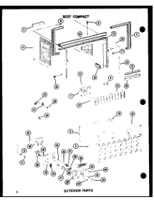 Exterior Parts (7-2Mw / P54974-28R) (9-2Mw / P54974-22R) (11-2Mw / P54974-23R) (12-2Mw / P54974-24R) (13-3Mw / P54974-25R) parts for Amana Room Air Conditioner 11-2MW/P54974-23R from AppliancePartsPros.com