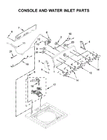 Console And Water Inlet Parts parts for Kenmore Washer 110.22352512 (11022352512, 110 22352512) from AppliancePartsPros.com