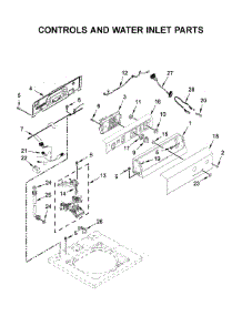 Controls And Water Inlet Parts parts for Kenmore Washer 110.27022711 (11027022711, 110 27022711) from AppliancePartsPros.com