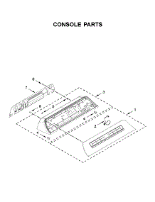 Console Parts parts for Kenmore Washer 110.31312020 (11031312020, 110 31312020) from AppliancePartsPros.com