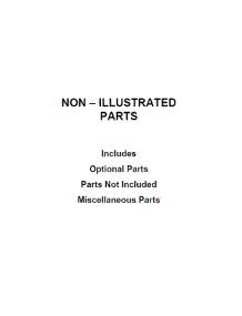 Optional Parts (Not Included) parts for Kenmore Dryer 110.61652021 (11061652021, 110 61652021) from AppliancePartsPros.com