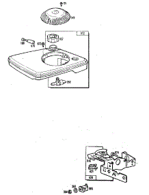 Carburetor Control Plate And Fuel Tank parts for Briggs & Stratton Lawn & Garden Engine 110700 TO 110799 (0015 - 0106) from AppliancePartsPros.com