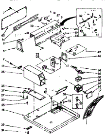 Top And Console Parts parts for Sears Dryer 11077408250 from AppliancePartsPros.com