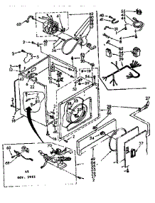 Cabinet Parts parts for Sears Dryer 11077409220 from AppliancePartsPros.com