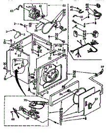 Cabinet Parts parts for Sears Dryer 11077409240 from AppliancePartsPros.com