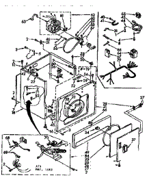 Cabinet Parts parts for Sears Dryer 11077409410 from AppliancePartsPros.com