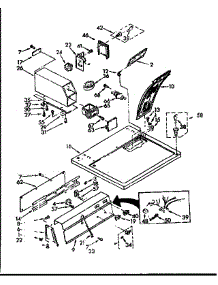 Top And Console Parts parts for Sears Dryer 11077409420 from AppliancePartsPros.com