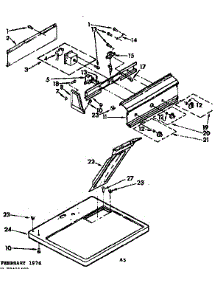 Top And Console Assembly parts for Sears Dryer 11077431100 from AppliancePartsPros.com