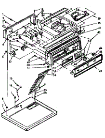 Top And Console Assembly parts for Sears Dryer 11077490410 from AppliancePartsPros.com