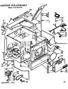 Machine Sub-Assembly parts for Sears Dryer 11077616100 from AppliancePartsPros.com