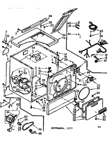 Machine Sub-Assembly parts for Sears Dryer 11077616110 from AppliancePartsPros.com