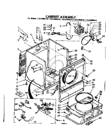 Cabinet Assembly parts for Sears Dryer 11087094410 from AppliancePartsPros.com