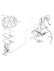 Magneto 610582 parts for Craftsman Lawn & Garden Engine 110871510 from AppliancePartsPros.com