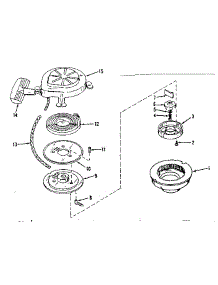 Rewind Starter parts for Craftsman Lawn & Garden Engine 110871510 from AppliancePartsPros.com