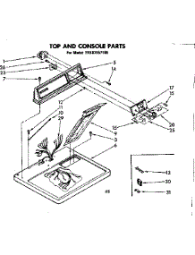 Top And Console Parts parts for Sears Dryer 11087157100 from AppliancePartsPros.com