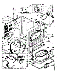 Cabinet Parts parts for Sears Dryer 11087294310 from AppliancePartsPros.com