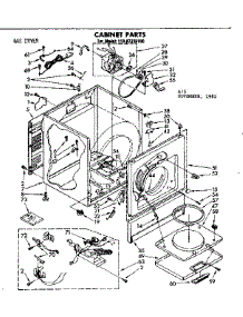 Cabinet Parts parts for Sears Dryer 11087335100 from AppliancePartsPros.com