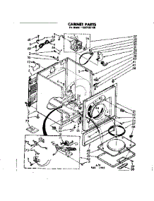 Cabinet Parts parts for Sears Dryer 11087351100 from AppliancePartsPros.com