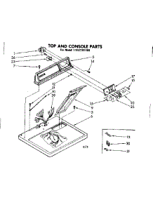 Top And Console Parts parts for Sears Dryer 11087351100 from AppliancePartsPros.com