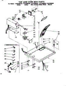 Top And Coin Box Parts parts for Sears Dryer 11087406640 from AppliancePartsPros.com