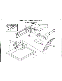 Top And Console Parts parts for Sears Dryer 11087515100 from AppliancePartsPros.com