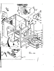 Cabinet Parts parts for Sears Dryer 11087515110 from AppliancePartsPros.com