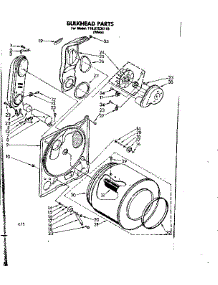 Top And Console Assembly parts for Sears Dryer 11087535110 from AppliancePartsPros.com
