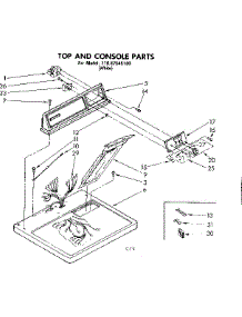 Top And Console Parts parts for Sears Dryer 11087545100 from AppliancePartsPros.com