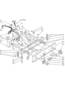 Washer / Dryer Control Panel parts for Sears Laundry Center 11089675610 from AppliancePartsPros.com