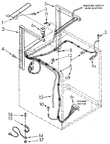 Dryer Supports And Washer Cabinet Harness parts for Sears Laundry Center 11089675710 from AppliancePartsPros.com