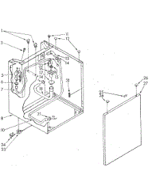 Washer Cabinet parts for Sears Laundry Center 11089675710 from AppliancePartsPros.com
