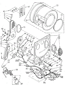 Dryer Bulkhead parts for Sears Laundry Center 11089675810 from AppliancePartsPros.com