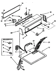 Top And Console Parts parts for Sears Dryer 11097529100 from AppliancePartsPros.com