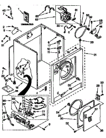 Cabinet Parts parts for Sears Dryer 11097529800 from AppliancePartsPros.com