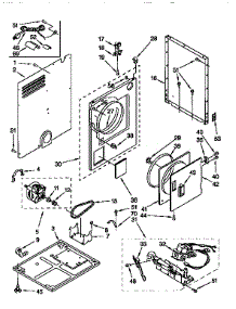Cabinet parts for Sears Dryer 11099518210 from AppliancePartsPros.com