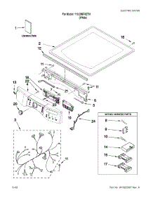 Top And Console Parts parts for Sears Canada Dryer 110C86742701 from AppliancePartsPros.com
