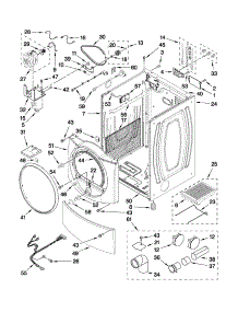 Cabinet Parts parts for Sears Canada Dryer 110C86742701 from AppliancePartsPros.com