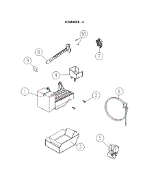 Icemaker parts for Kenmore Top-Mount Refrigerator 111.60512912 (11160512912, 111 60512912) from AppliancePartsPros.com