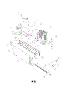 Machine Room parts for Kenmore Top-Mount Refrigerator 111.60515911 (11160515911, 111 60515911) from AppliancePartsPros.com