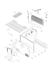 Freezer parts for Kenmore Top-Mount Refrigerator 111.60515911 (11160515911, 111 60515911) from AppliancePartsPros.com