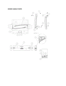 Hidden Handle Parts parts for Kenmore Top-Mount Refrigerator 111.60519910 (11160519910, 111 60519910) from AppliancePartsPros.com