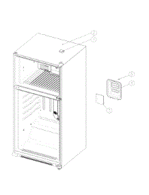 Refrigerator Assembly parts for Kenmore Top-Mount Refrigerator 111.60519911 (11160519911, 111 60519911) from AppliancePartsPros.com