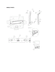 Handle Parts parts for Kenmore Top-Mount Refrigerator 111.60712910 (11160712910, 111 60712910) from AppliancePartsPros.com