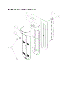 M / F Duct parts for Kenmore Top-Mount Refrigerator 111.60719910 (11160719910, 111 60719910) from AppliancePartsPros.com