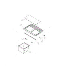 Crisper Shelf & Accessories parts for Kenmore Top-Mount Refrigerator 111.61202711 (11161202711, 111 61202711) from AppliancePartsPros.com